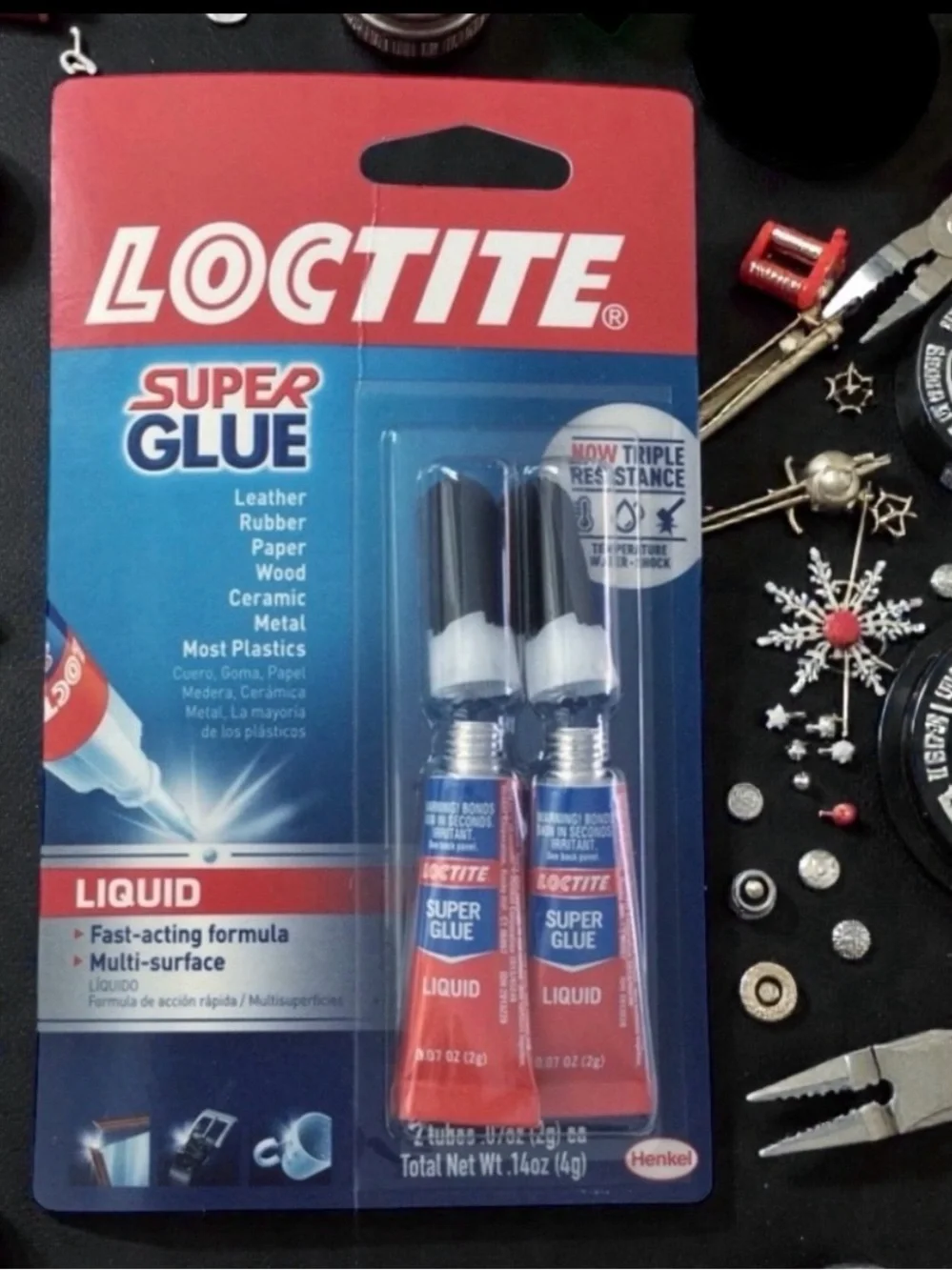 Free w/ Purchase - LOCTITE Super Glue Liquid – 2 Pack, Clear, 2g Tubes – NWT